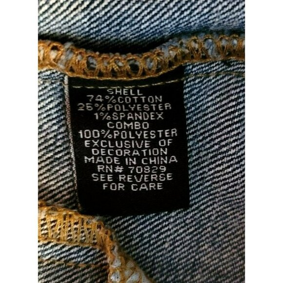 Rue21 Crochet Lace Sleeveless Denim Vest - Size Small - Picture 12 of 12